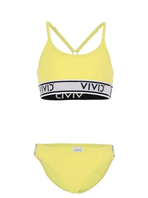 Obrázek produktu VIVID Bikiny žlutá / světle šedá / černá