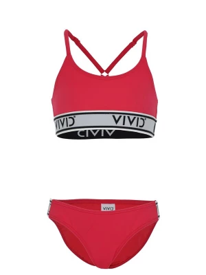 Obrázek produktu VIVID Plavky šedá / červená / černý melír