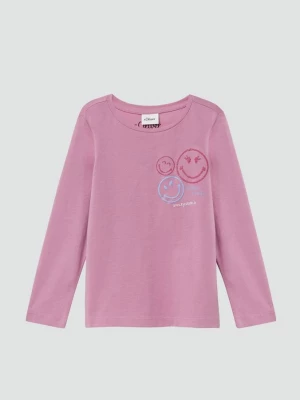 Obrázek produktu Volný střih s dlouhým rukávem a potiskem smajlíků® s.Oliver růžová