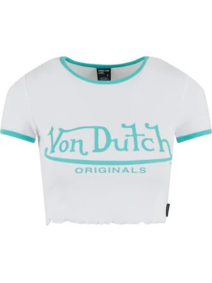 Obrázek produktu Von Dutch Originals Tričko 'Ami' tyrkysová / bílá