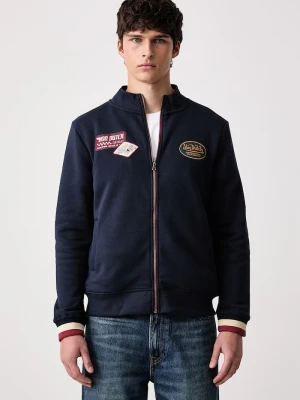 Obrázek produktu Von Dutch rozepínací mikina pánská s bavlnou námořnická modř