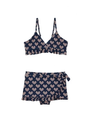 Obrázek produktu WE Fashion Bikiny tmavě modrá / oranžová / bílá
