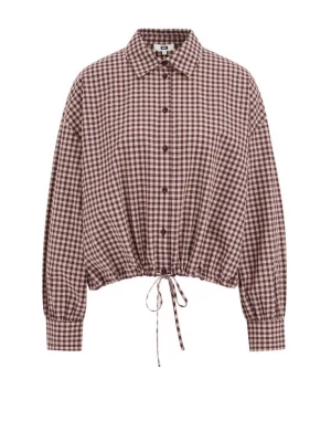 Obrázek produktu WE Fashion Halenka krémová / burgundská červeň