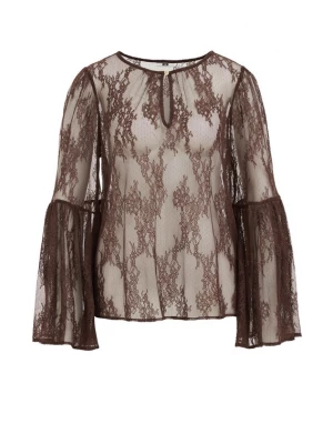 Obrázek produktu WE Fashion Halenka tmavě hnědá