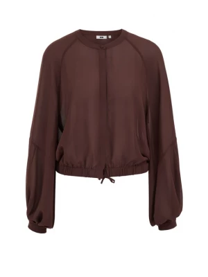 Obrázek produktu WE Fashion Halenka tmavě hnědá