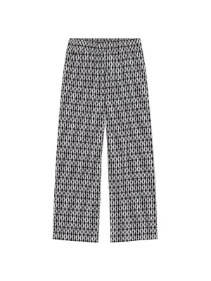 Obrázek produktu WE Fashion Kalhoty černá / bílá