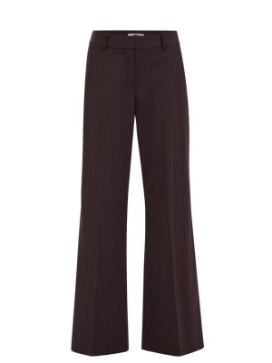 Obrázek produktu WE Fashion Kalhoty s puky světle hnědá / vínově červená