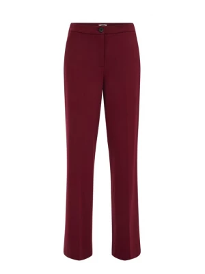 Obrázek produktu WE Fashion Kalhoty s puky vínově červená