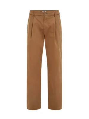 Obrázek produktu WE Fashion Kalhoty se sklady v pase koňaková