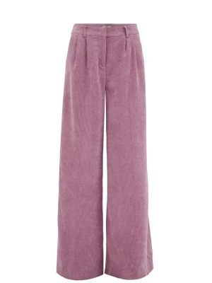 Obrázek produktu WE Fashion Kalhoty se sklady v pase světle růžová