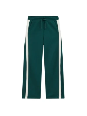 Obrázek produktu WE Fashion Kalhoty tmavě zelená / bílá