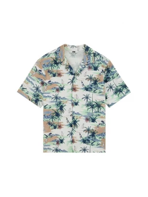 Obrázek produktu WE Fashion Košile námořnická modř / hnědá / světle zelená / bílá