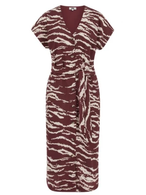 Obrázek produktu WE Fashion Košilové šaty karmínově červené / bílá