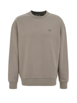 Obrázek produktu WE Fashion Mikina šedobéžová / černá / bílá