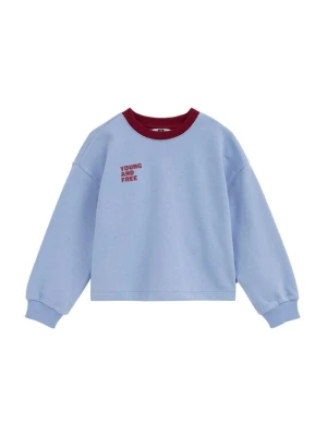 Obrázek produktu WE Fashion Mikina světlemodrá / burgundská červeň