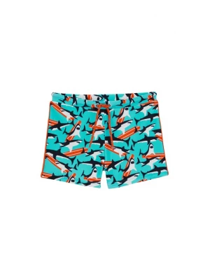 Obrázek produktu WE Fashion Plavky tyrkysová / oranžová / černá