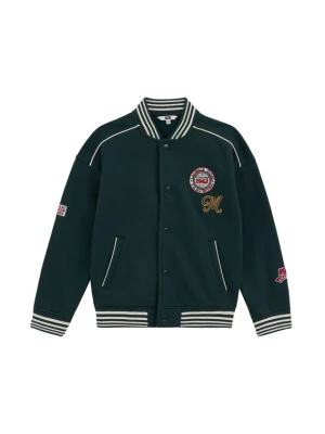 Obrázek produktu WE Fashion Přechodná bunda tmavě zelená / červená / bílá