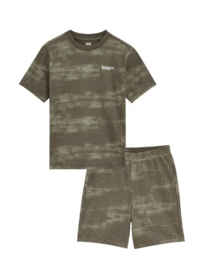 Obrázek produktu WE Fashion Pyžamo khaki / olivová / bílá