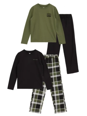 Obrázek produktu WE Fashion Pyžamo světle šedá / olivová / černá
