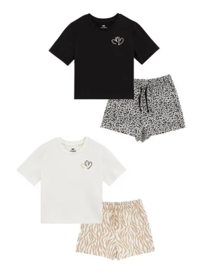 Obrázek produktu WE Fashion Pyžamo velbloudí / černá / bílá