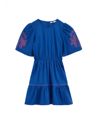 Obrázek produktu WE Fashion Šaty kobaltová modř / brusinková