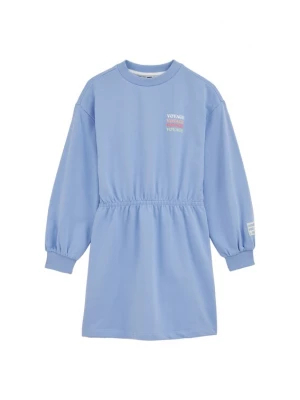 Obrázek produktu WE Fashion Šaty světlemodrá / pastelově zelená / oranžová / brusinková