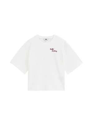 Obrázek produktu WE Fashion Tričko burgundská červeň / bílá