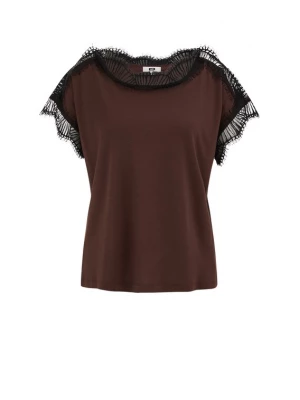 Obrázek produktu WE Fashion Tričko hnědá / černá