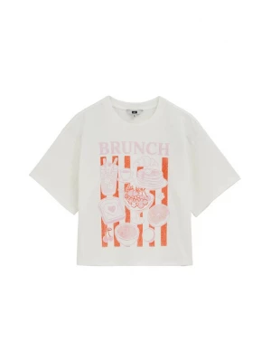 Obrázek produktu WE Fashion Tričko korálová / růžová / offwhite