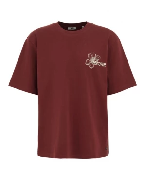 Obrázek produktu WE Fashion Tričko rezavě hnědá / bílá
