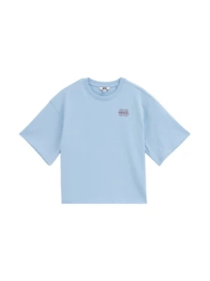 Obrázek produktu WE Fashion Tričko světlemodrá / burgundská červeň
