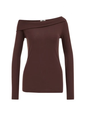 Obrázek produktu WE Fashion Tričko tmavě hnědá