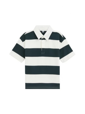 Obrázek produktu WE Fashion Tričko tmavě zelená / bílá
