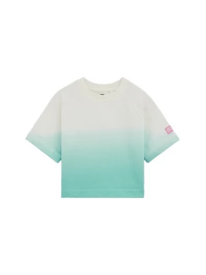 Obrázek produktu WE Fashion Tričko tyrkysová / pastelově zelená / bílá