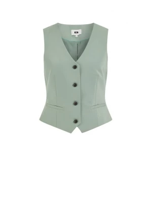Obrázek produktu WE Fashion Vesta pastelově zelená / černá