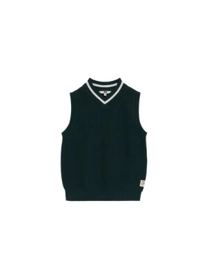 Obrázek produktu WE Fashion Vesta tmavě zelená / bílá