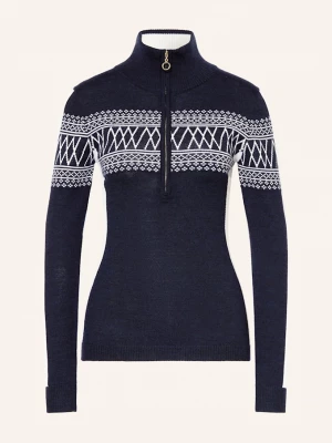 Obrázek produktu We Norwegians Bunda Midlayer Signature Z Merino Vlny tmavě modrá