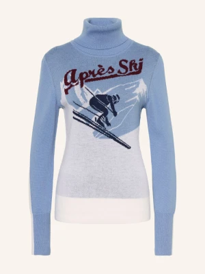Obrázek produktu We Norwegians Svetr S Rolákem After Ski Z Merino Vlny tmavě modrá / krémová