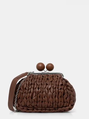 Obrázek produktu Weekend Max Mara crossbody kabelka dámská kožená ALIBERO hnědá