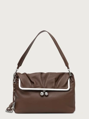 Obrázek produktu Weekend Max Mara hobo kabelka dámská kožená WKASLALOM hnědá