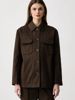 Obrázek produktu Weekend Max Mara kabát dámský s bavlnou WKSELMO hnědá