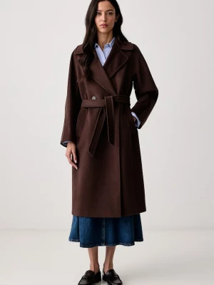 Obrázek produktu Weekend Max Mara kabát dámský vlněný WKDRESINA hnědá