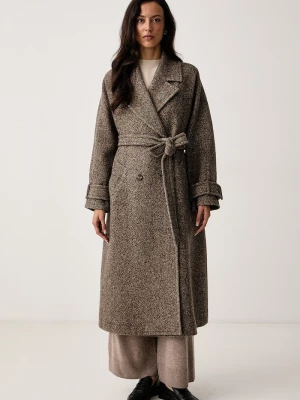 Obrázek produktu Weekend Max Mara kabát dámský vlněný WKDTEMA hnědá