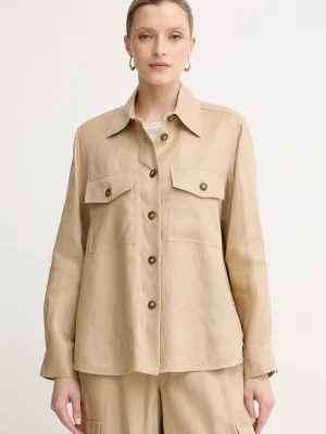 Obrázek produktu Weekend Max Mara košilová bunda dámská lněná béžová