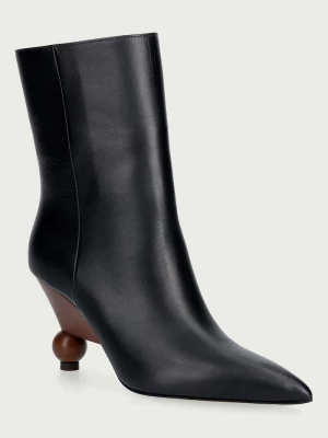 Obrázek produktu Weekend Max Mara kotníkové boty dámské kožené černá
