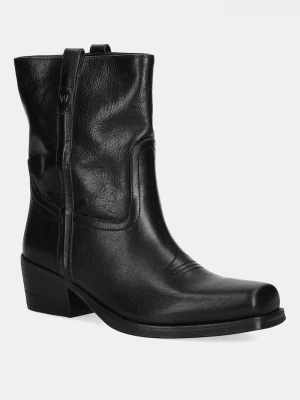 Obrázek produktu Weekend Max Mara Kožené kotníkové boty Weekend Max Mara Ranch černá