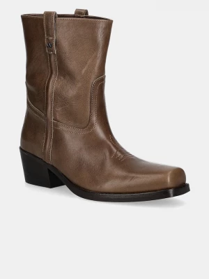 Obrázek produktu Weekend Max Mara Kožené kotníkové boty Weekend Max Mara Ranch hnědá