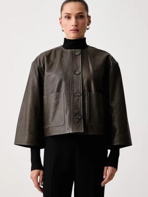 Obrázek produktu Weekend Max Mara krátká bunda dámská kožená WKDCALIGA zelená
