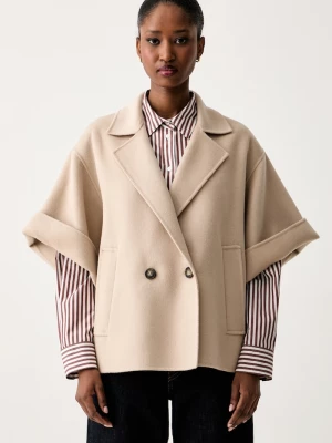 Obrázek produktu Weekend Max Mara krátký kabát dámský vlněný WKDNEO béžová