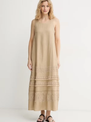 Obrázek produktu Weekend Max Mara letní šaty lněné béžová